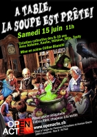 Spectacle A Table, la Soupe est Prête - Samedi 15 juin à 11h00